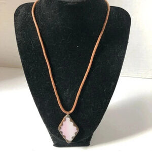 Handmade Stained  Glass Necklace